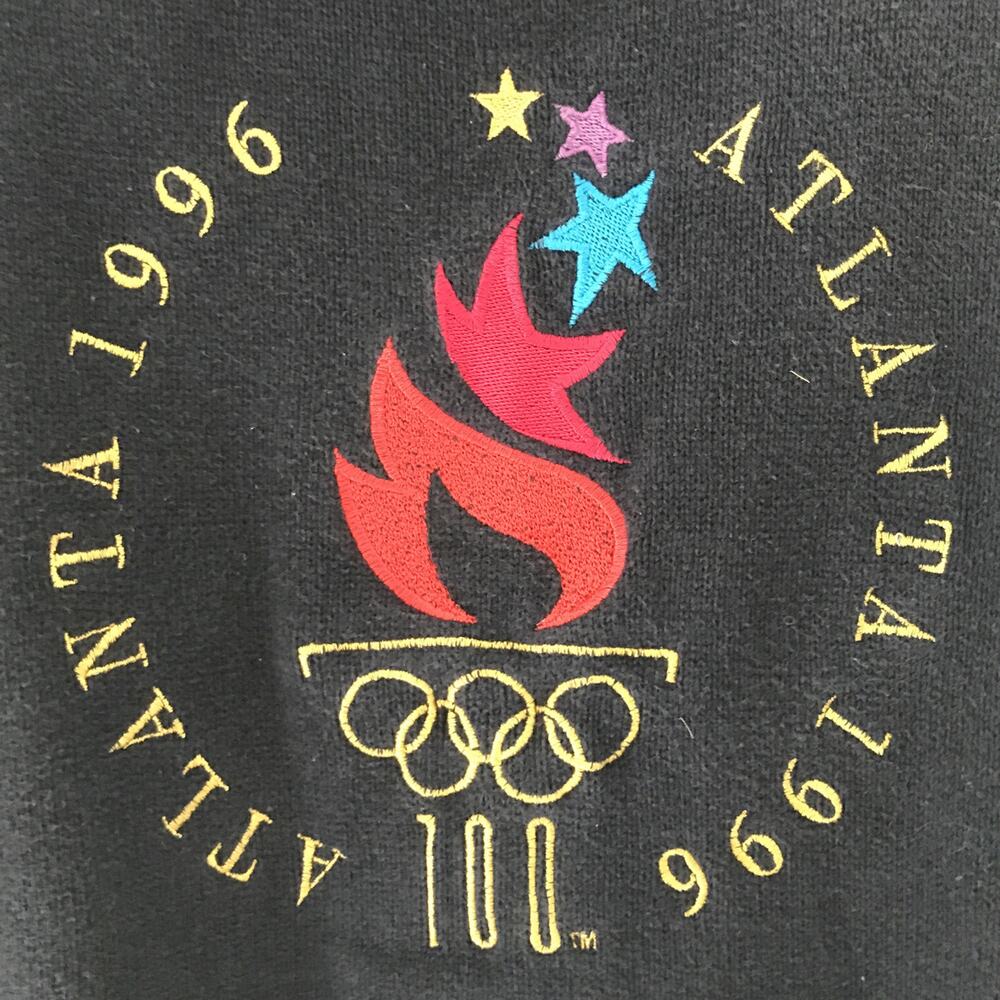 Vintage 1996 Authentic Olympic Games Atlanta Summer Pullover Sweater L 48"